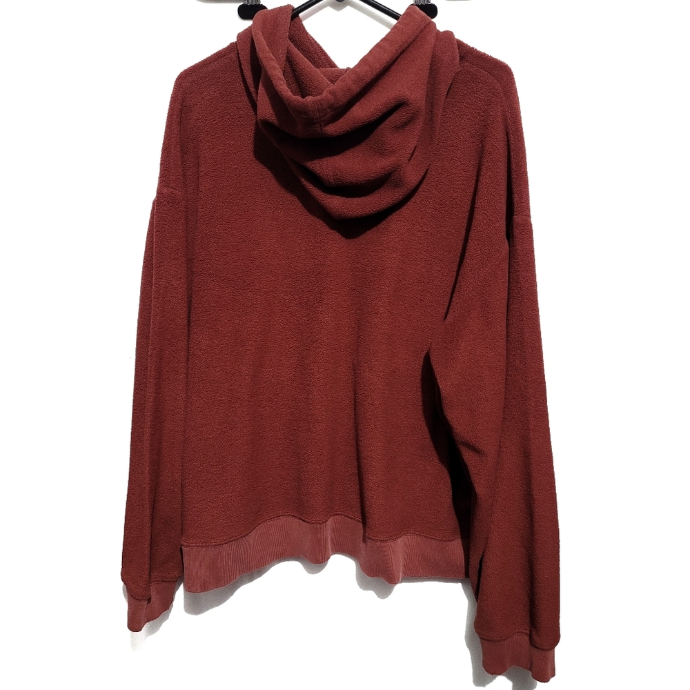 vintage y2k maroon gap sweatshirt hoodie pull on - Picture 2 of 14